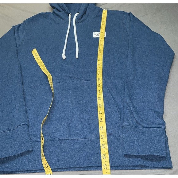 The North Face Mens Medium Heritage Patch Pullover Hoodie Sweatshirt Blue - Picture 6 of 7